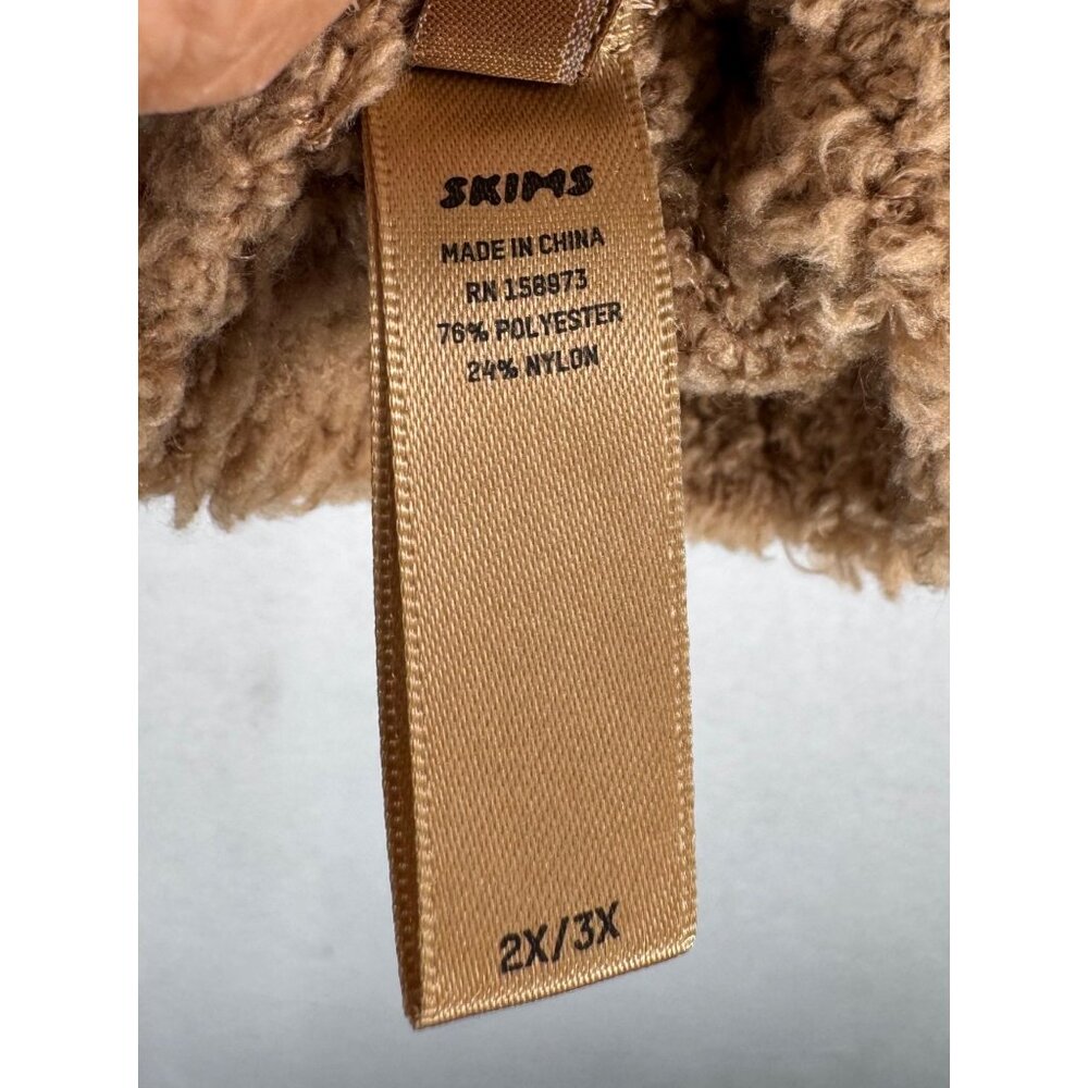 Skims Cozy Knit Scoop neck crop tank camel boho sz 2X/3X - Picture 3 of 5